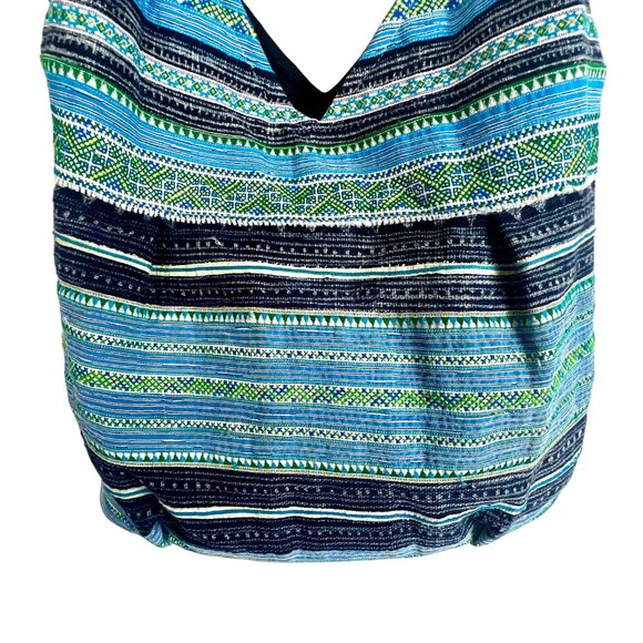 Vintage Boho Woven Hobo Hippie Shoulder Bag Cotton Ethnic Sling Blanket Tote - Picture 3 of 11